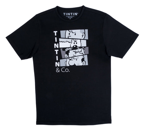 Tintin and co. black t-shirt