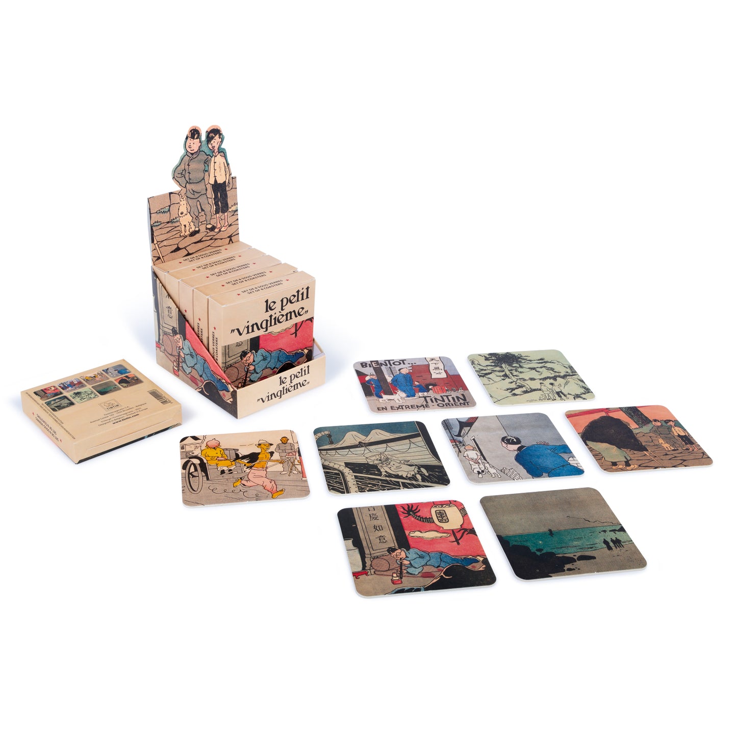 Tintin coasters Petit Vingtième