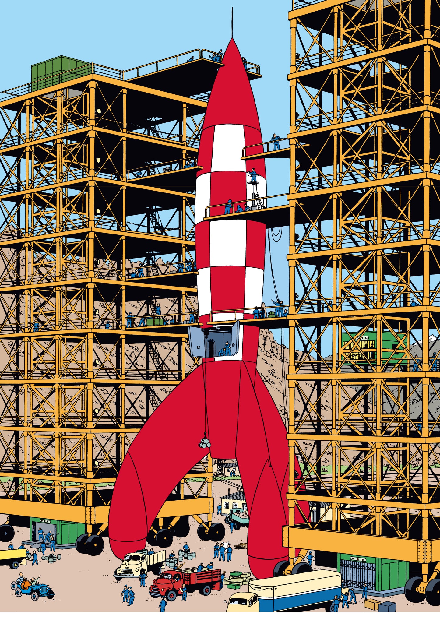 Tintin plastic folder - Destination Moon 42 A1