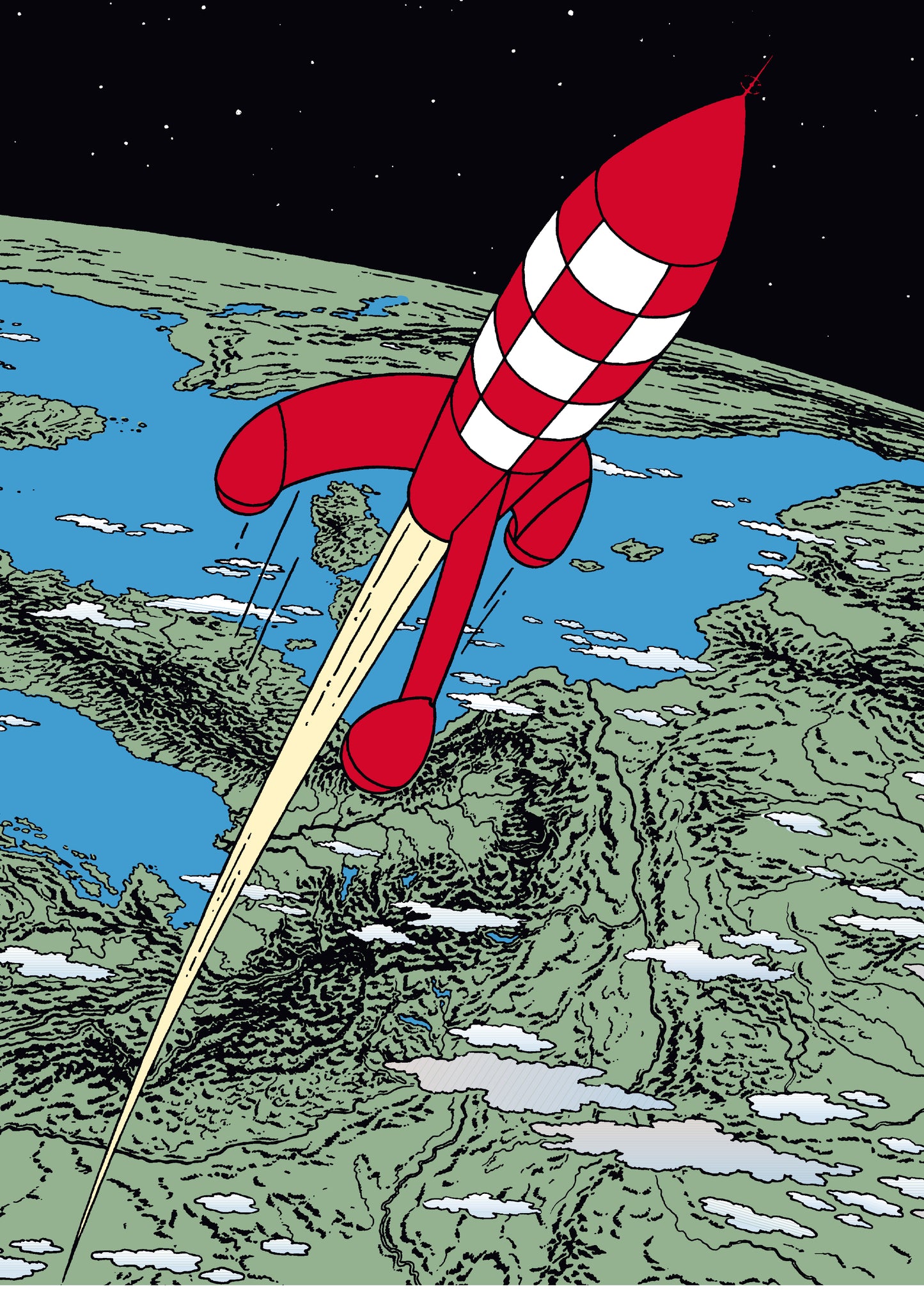 Tintin plastic folder - Destination Moon 61 A1