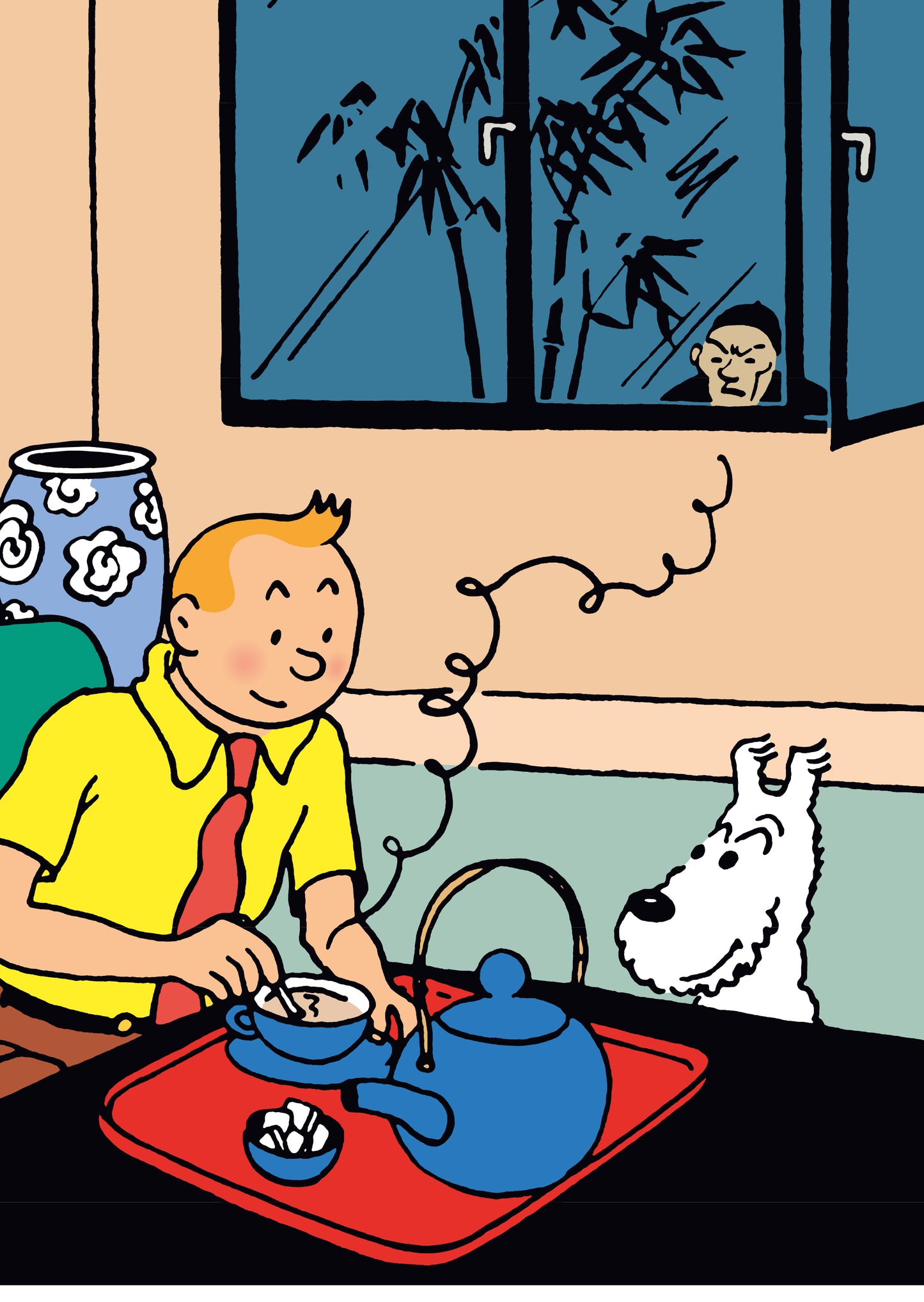 Tintin plastic folder - Blue Lotus 09 D2