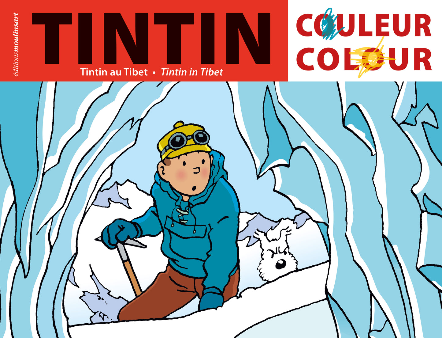 Tintin in Tibet colouring album