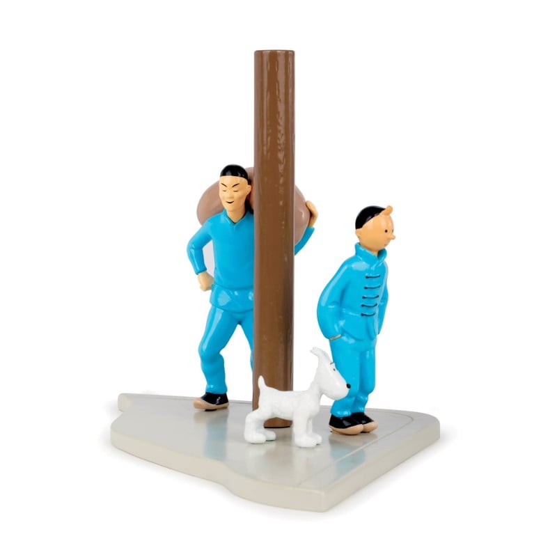 Tintin in the Far East metal figurine