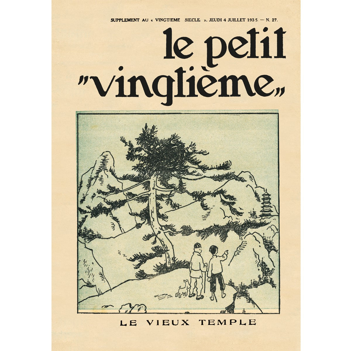 Le Petit Vingtième number 27 postcard