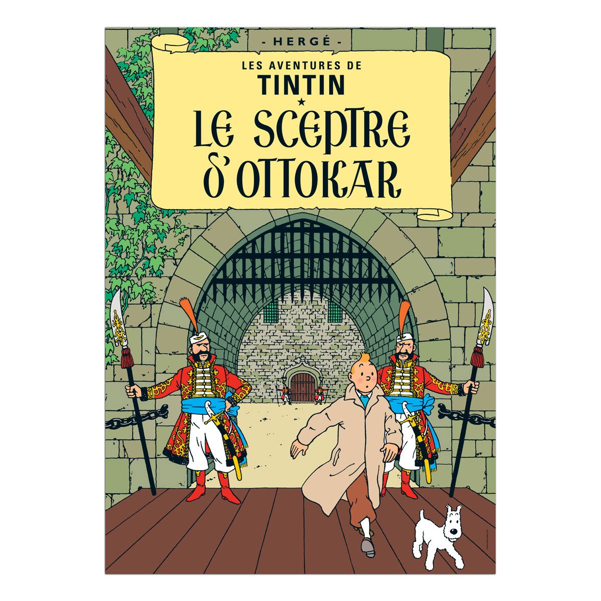 Tintin book postcards Ottokar