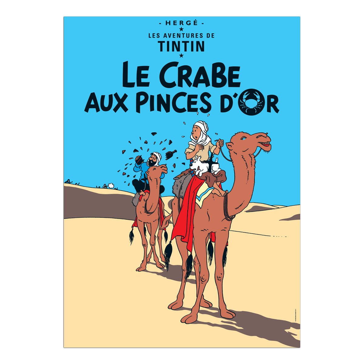 Tintin book postcards Crab