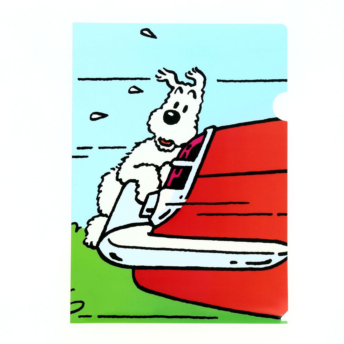 Snowy plastic document wallet