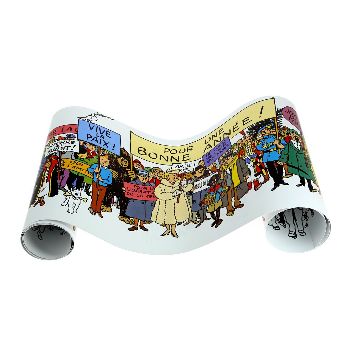 Tintin frieze poster