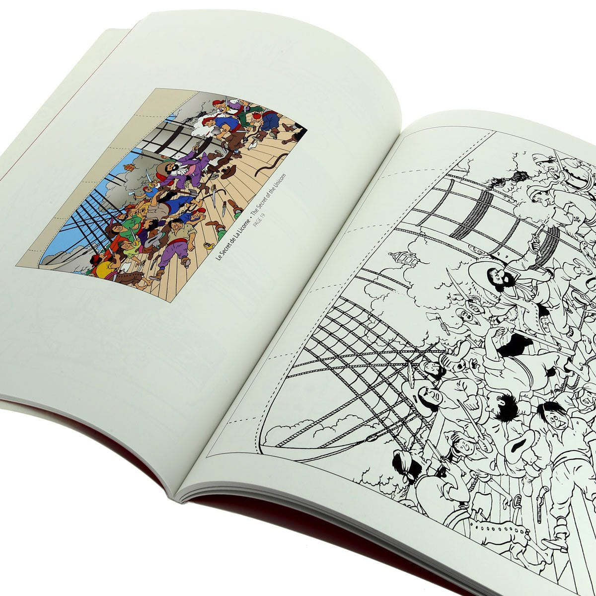 Tintin colouring book