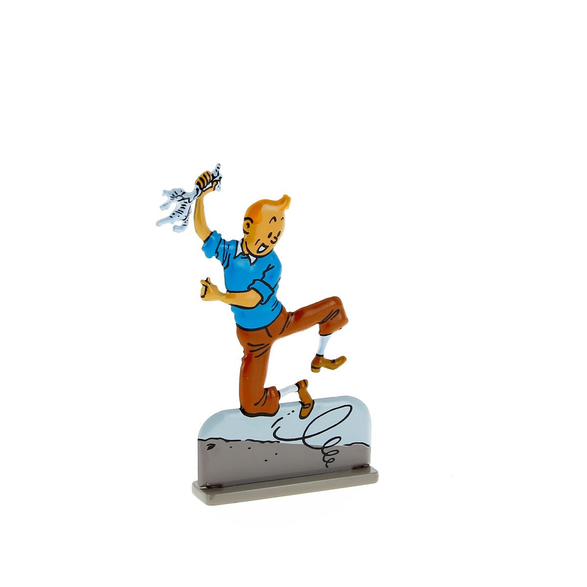 Tintin jumps for joy