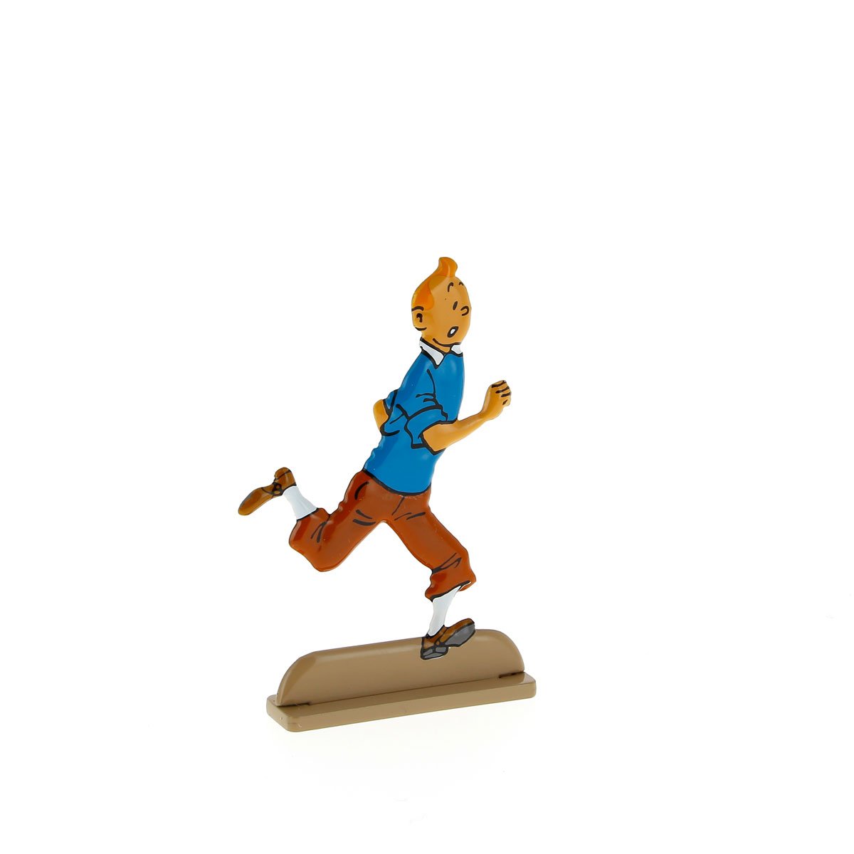 Tintin running happily