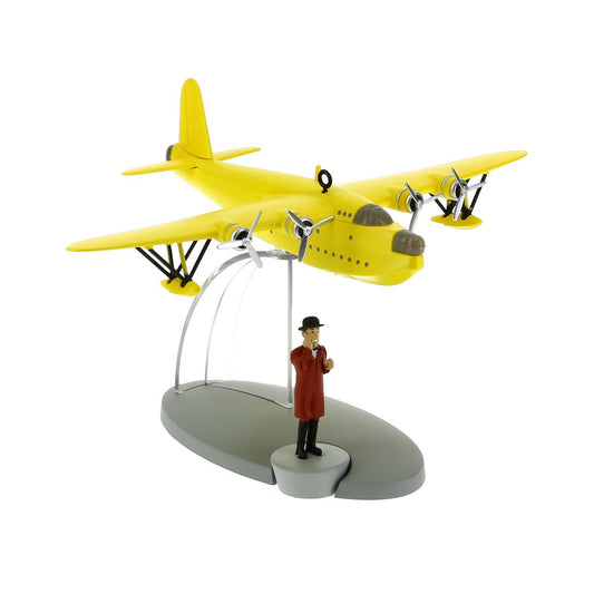 Yellow seaplane