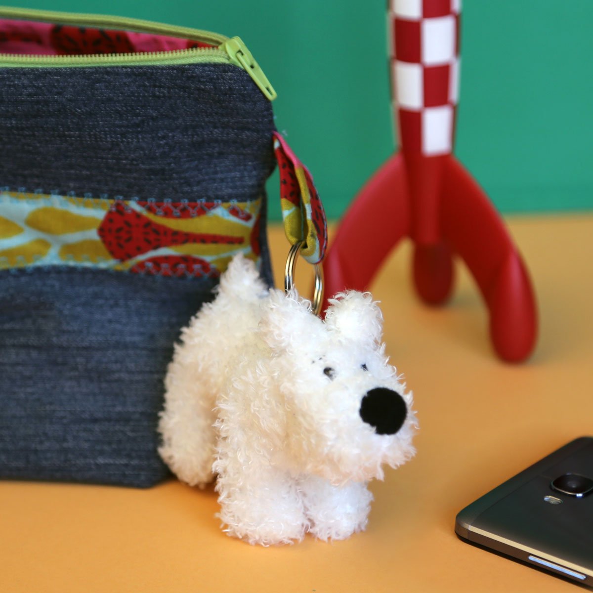 Soft Snowy keyring - 8 cm