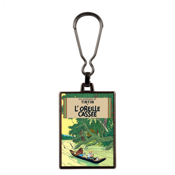 The Broken Ear metal keyring
