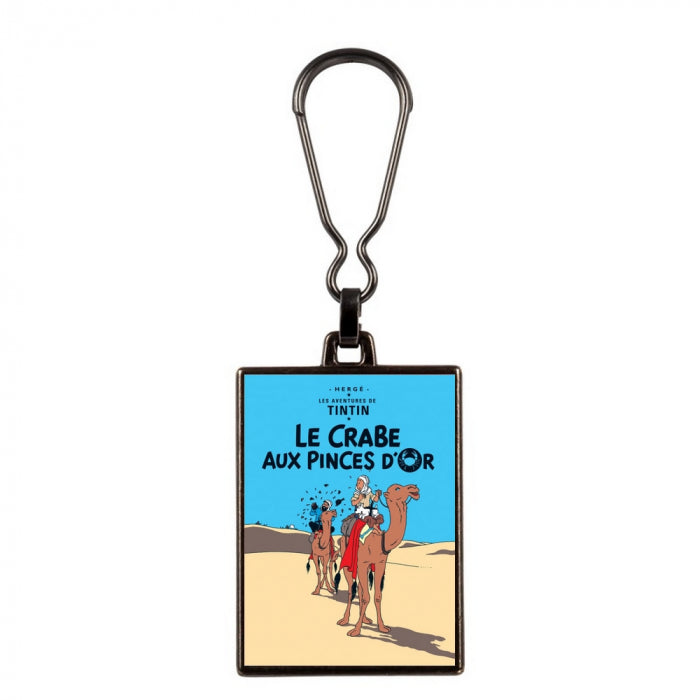 The Crab with The Golden Claws metal keyring