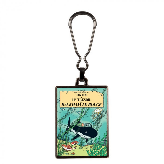 Red Rackham's Treasure metal keyring