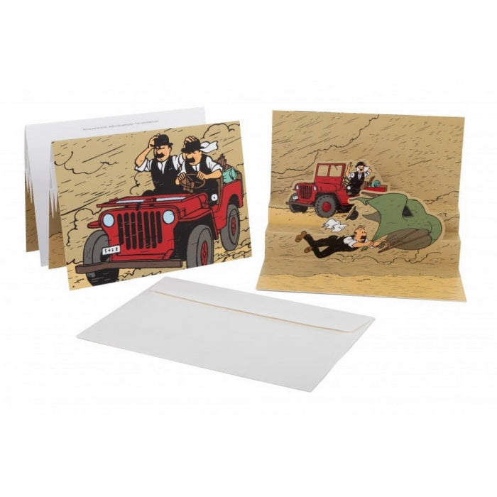 Carte pop-up Or noir + enveloppe