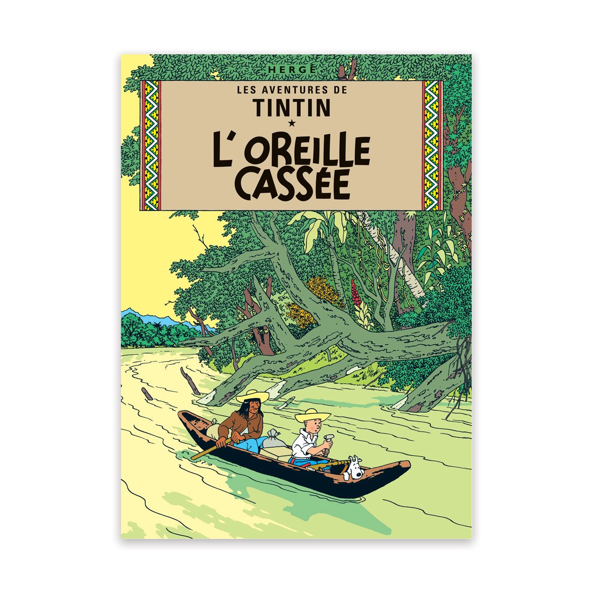 Tintin book postcards Ear