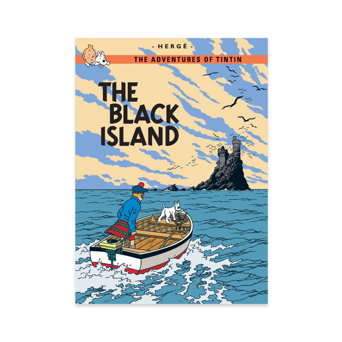 Tintin book postcards Island