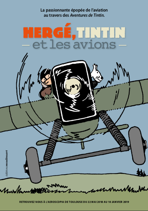 Hergé, Tintin et les avions