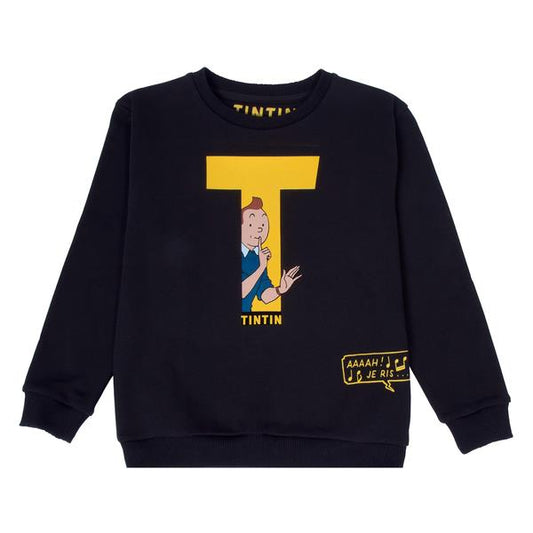 Black sweatshirt Tintin T