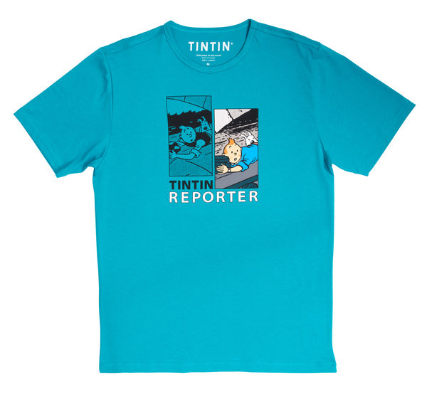 Tintin reporter turquoise T-shirt