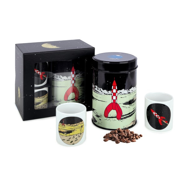Organic coffee gift set + cups Moon