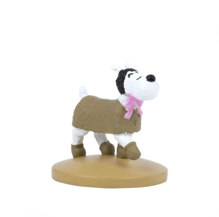 Resin figurine Snowy in coat