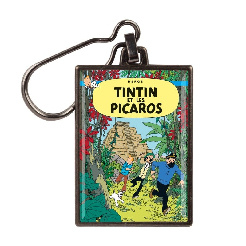 Tintin and the Picaros metal keyring