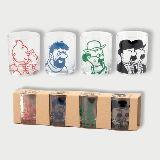 Pack of 4 glasses - Characters