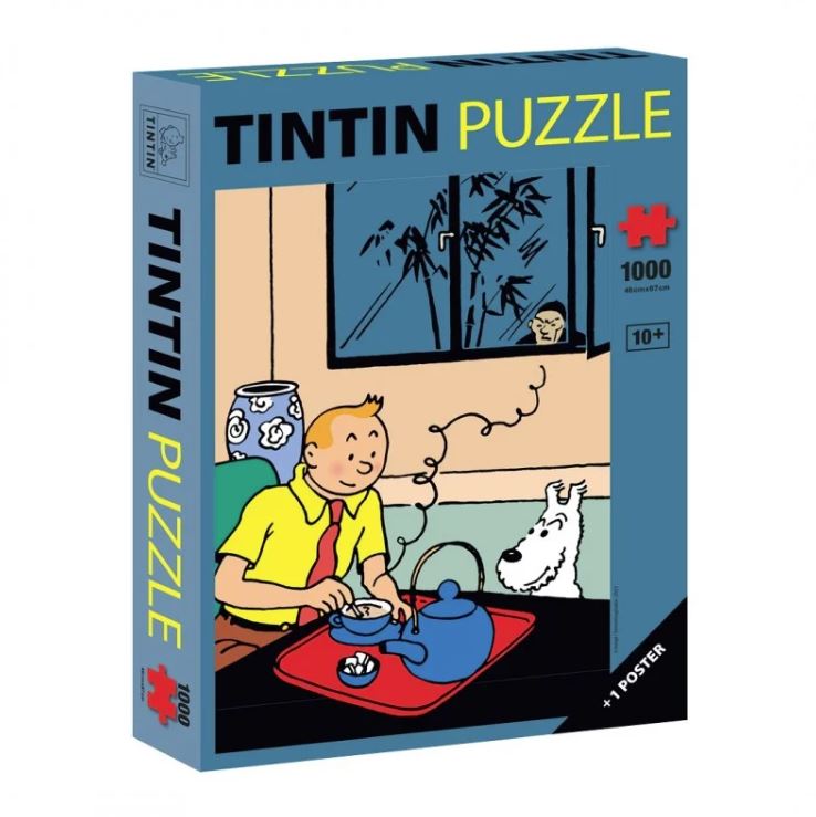 Puzzle Tintin drinking his tea