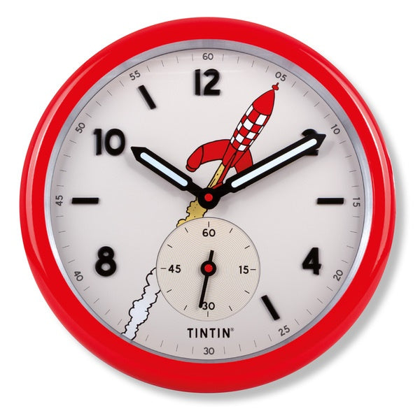 Red wall clock