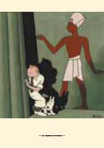 Tintin book postcards Cigars of the Pharaoh