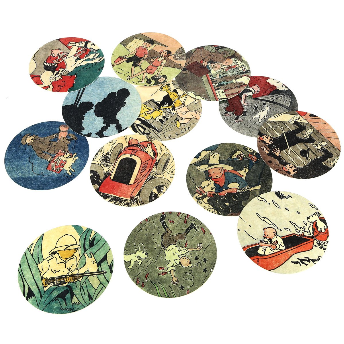 Tintin coasters