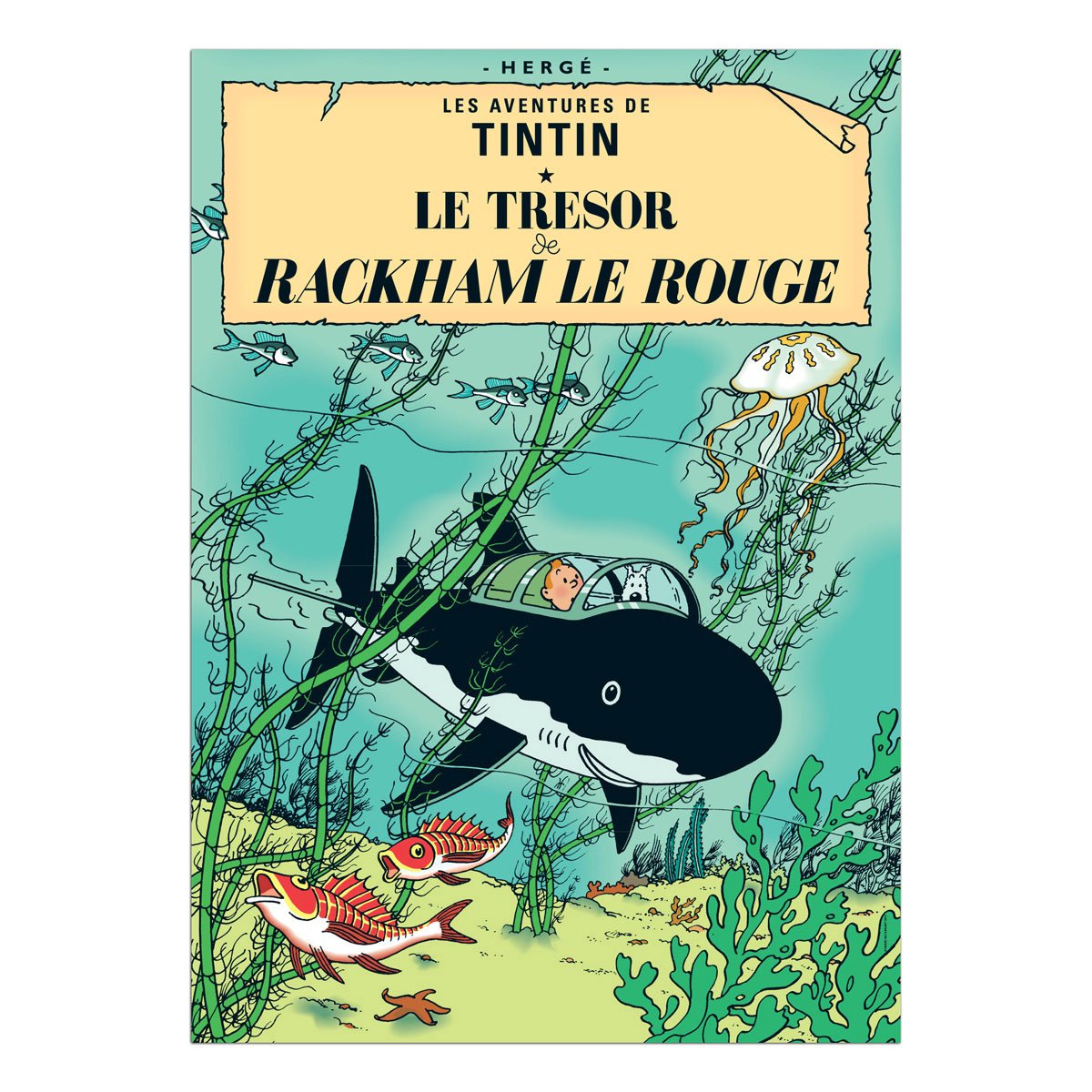 Tintin book postcards Rackham