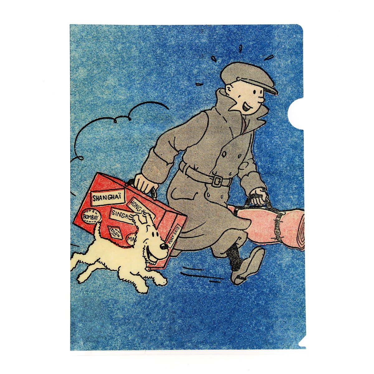 Tintin plastic folder - Petit Vingtième The Broken Ear