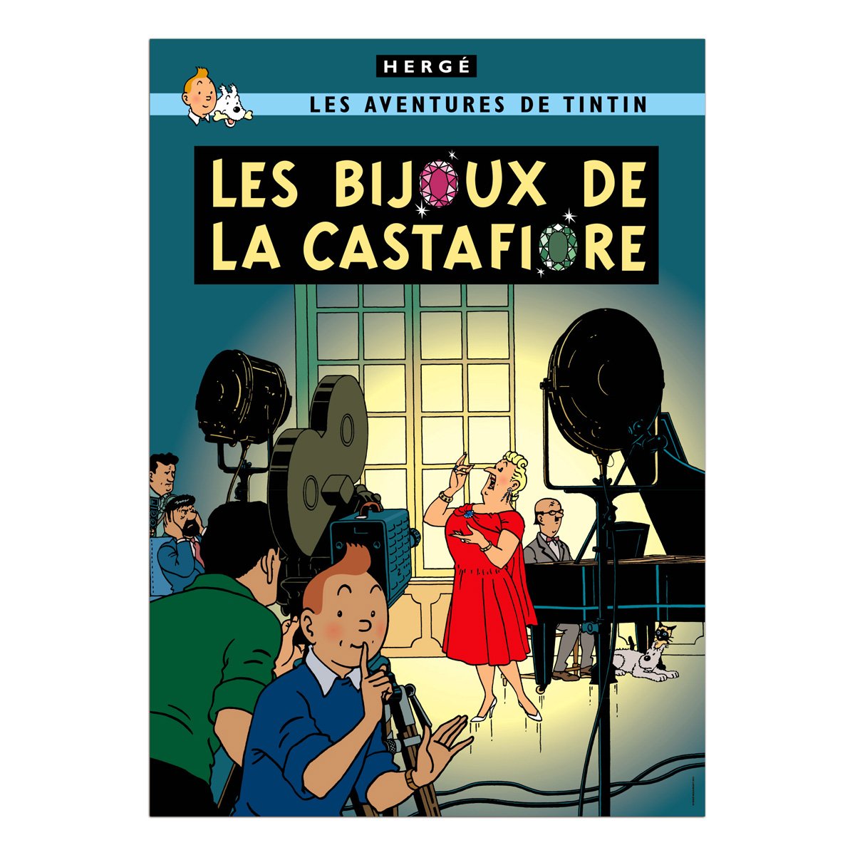Tintin book postcards Castafiore