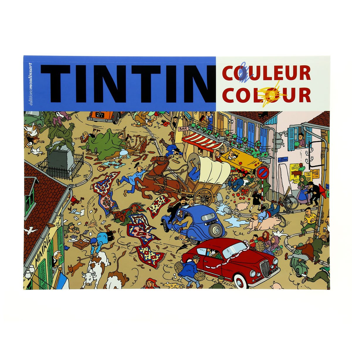 Tintin colouring book
