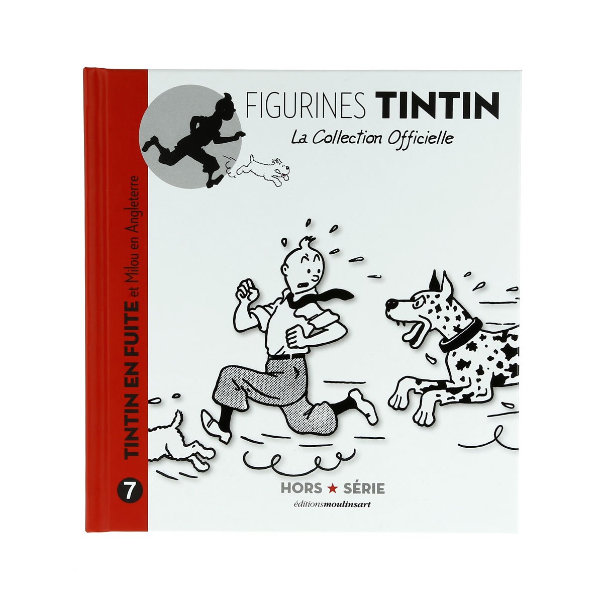 Resin figurine Tintin, Snowy and the Great Dane