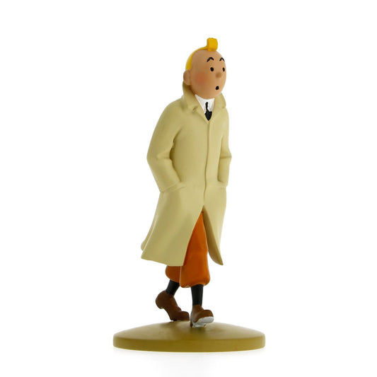 Resin figurine Tintin trench coat