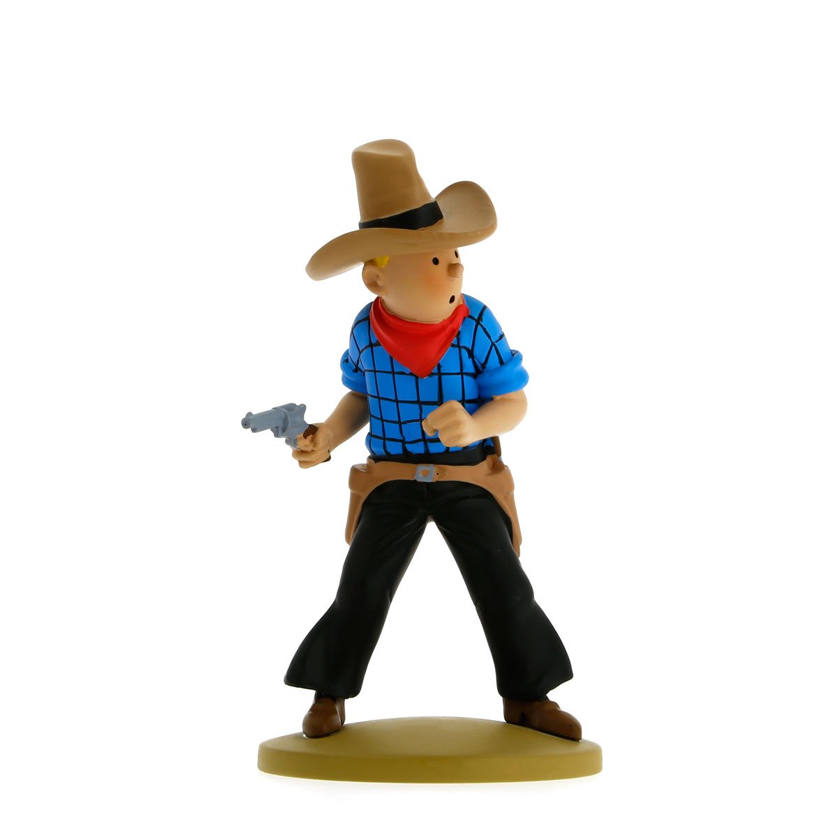 Resin figurine Tintin cowboy