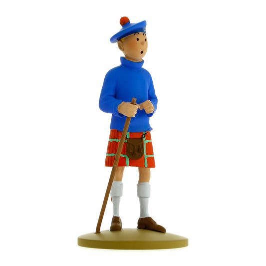 Resin figurine Tintin in a kilt