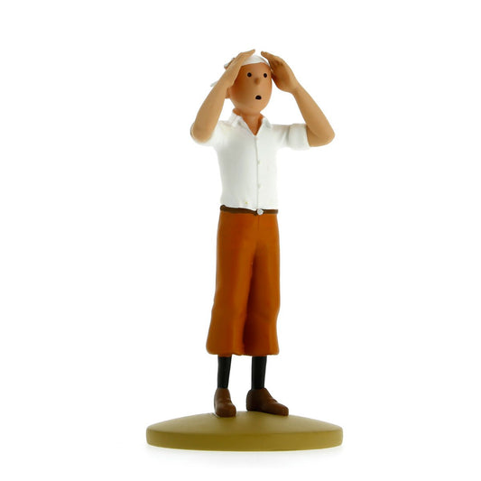 Resin figurine Tintin in the desert