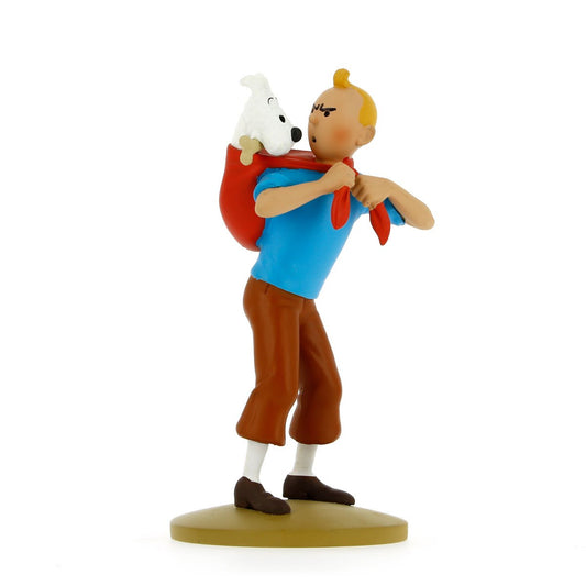 Resin figurine Tintin fetches Snowy