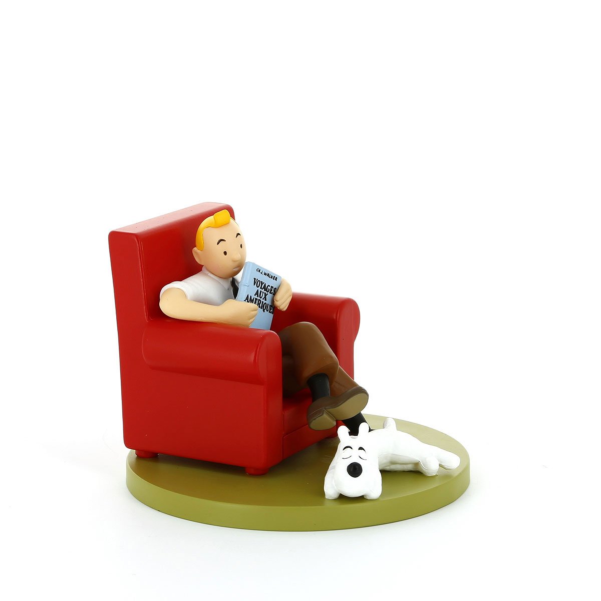 Tintin dans son fauteuil