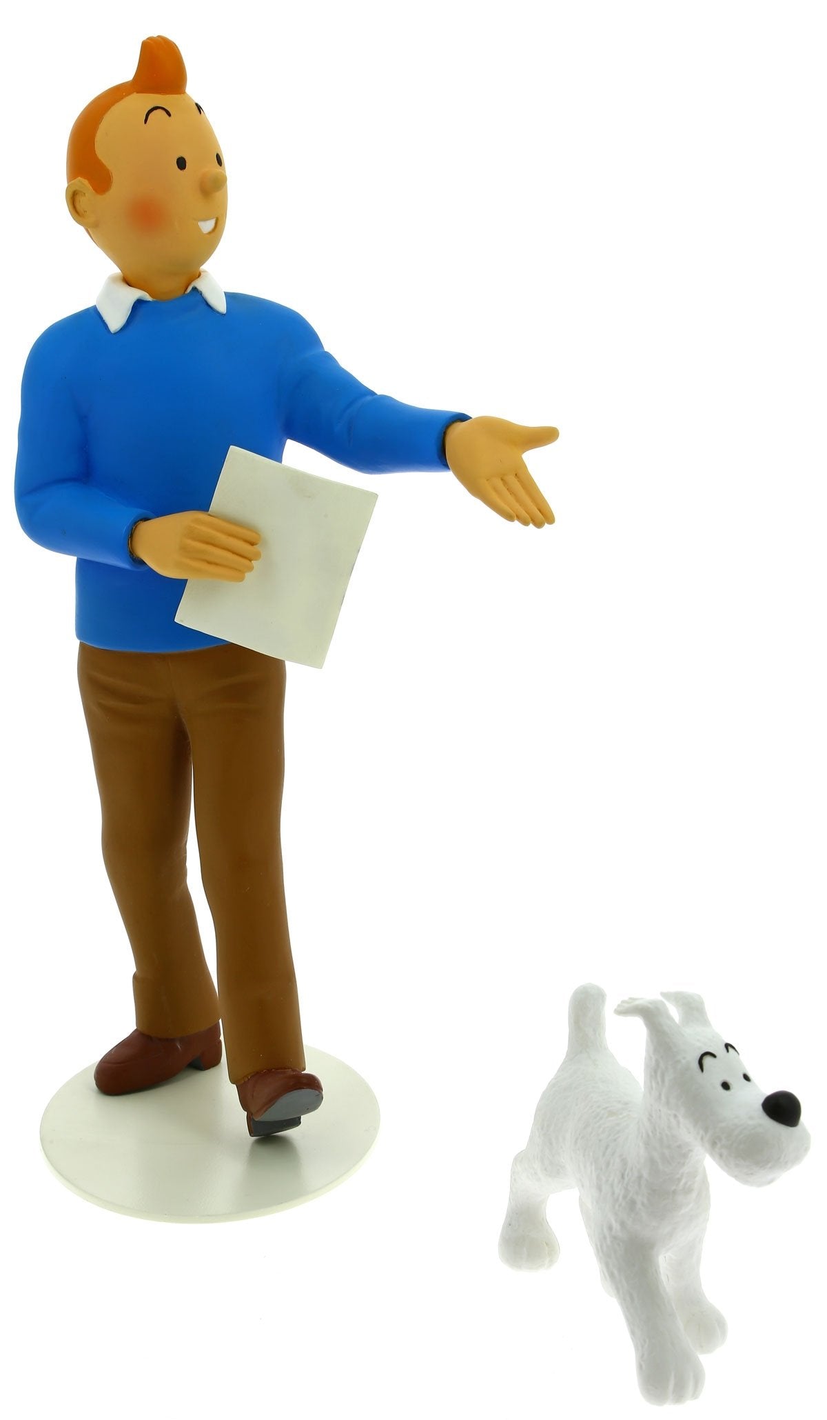 Tintin & Snowy resin statue