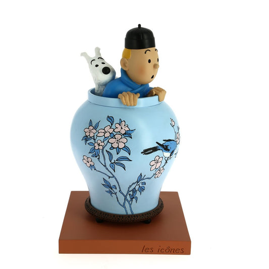 Blue Lotus resin vase
