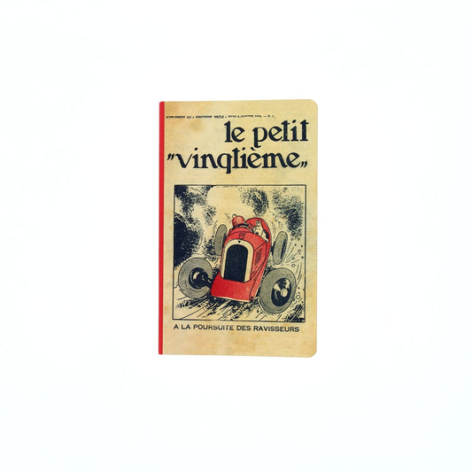 Petit Vingtième red racing car notebook Large