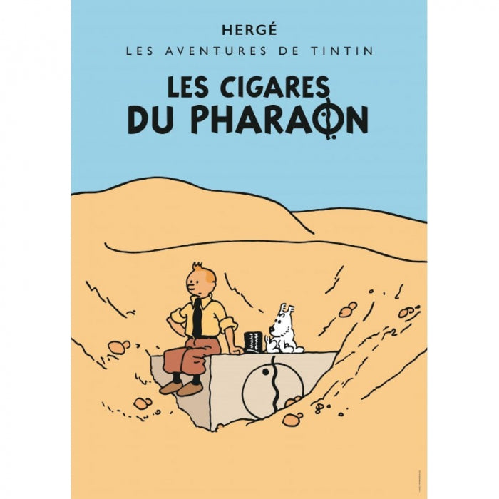 Colorized Cigars of the Pharaoh - Tintin Postcard
