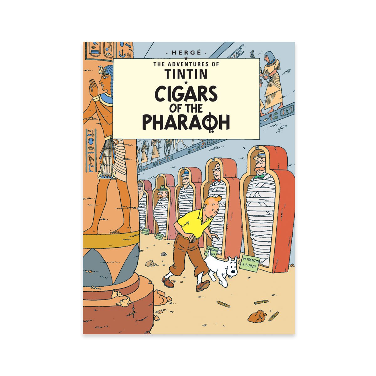 Tintin book postcards Cigars